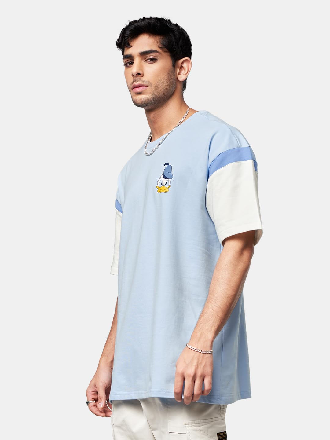 The Souled Store Official Disney: Donald Duck Attitude Men Oversized T-Shirts Multicolour