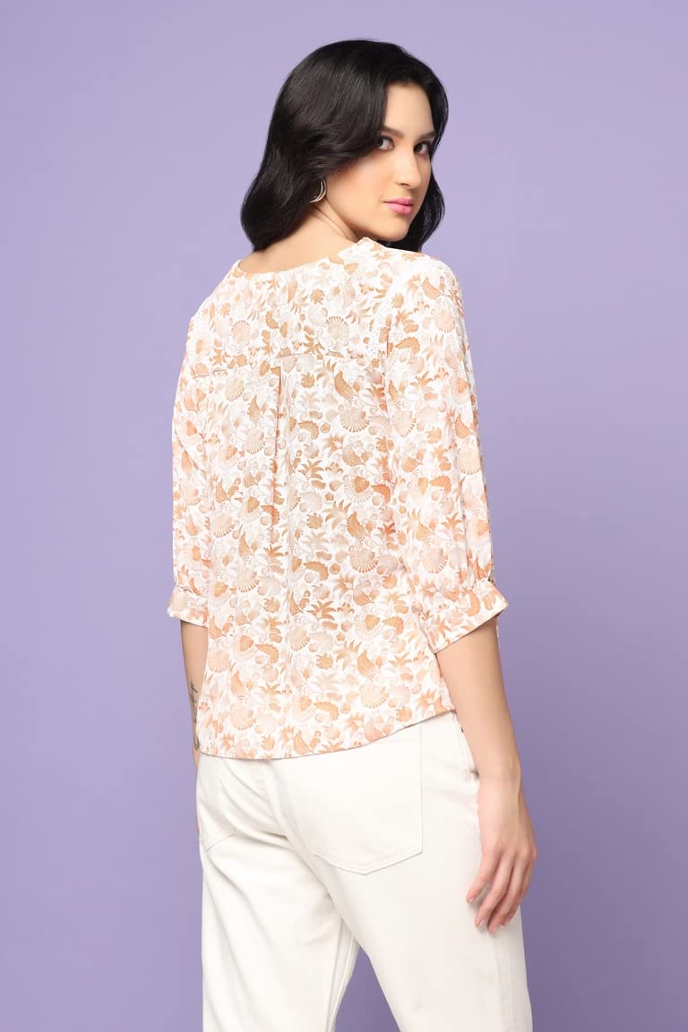 Leriya Fashion Tops For Women || Rayon Floral Printed Western Tops For Women || Casual Tops For Women || Front Plated Tops || Id