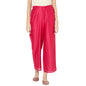 Fabindia Women Silk Waist Tie Up Ijar Pant Cotton_S Fuschia
