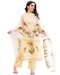 GoSriKi Women's Cotton Kurta with Pant & Dupatta