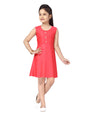 Aarika Girl's Cotton Classic Knee-Length Middi (NV-MD-E-3_Gajri