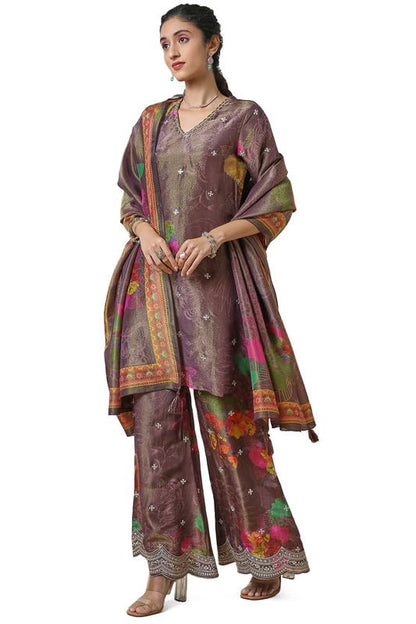 Soch WomenS Tissue Salwar Suit (Ewa4Cd20984A_Wine