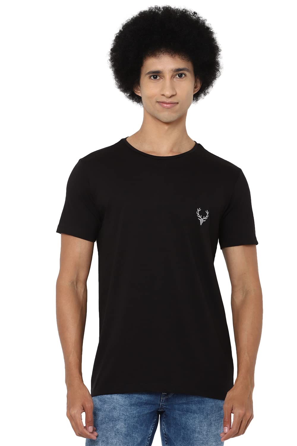 Allen Solly Men Regular Fit Solid Crew Neck T-Shirt