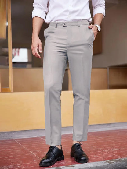 CB-COLEBROOK Mens Formal Pants Stretch Work Dress Pants 30/32/34/36/38 Quick Dry Lightweight Casual Comfy Trousers with Pockets