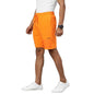 The Indian Garage Co Men Slim Fit Placement Print Mid-Rise Knitted Shorts Orange