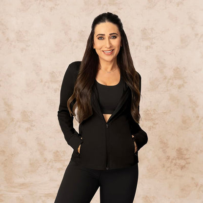 BlissClub Sculpt Jacket | Snug Fit | Body Shaping | Jacket for Yoga
