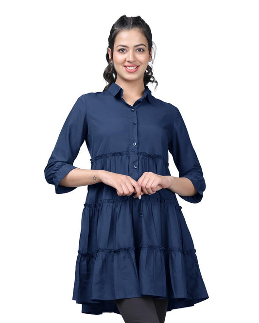 Noble Monk Women Fit & Flare Half Sleeve Dress