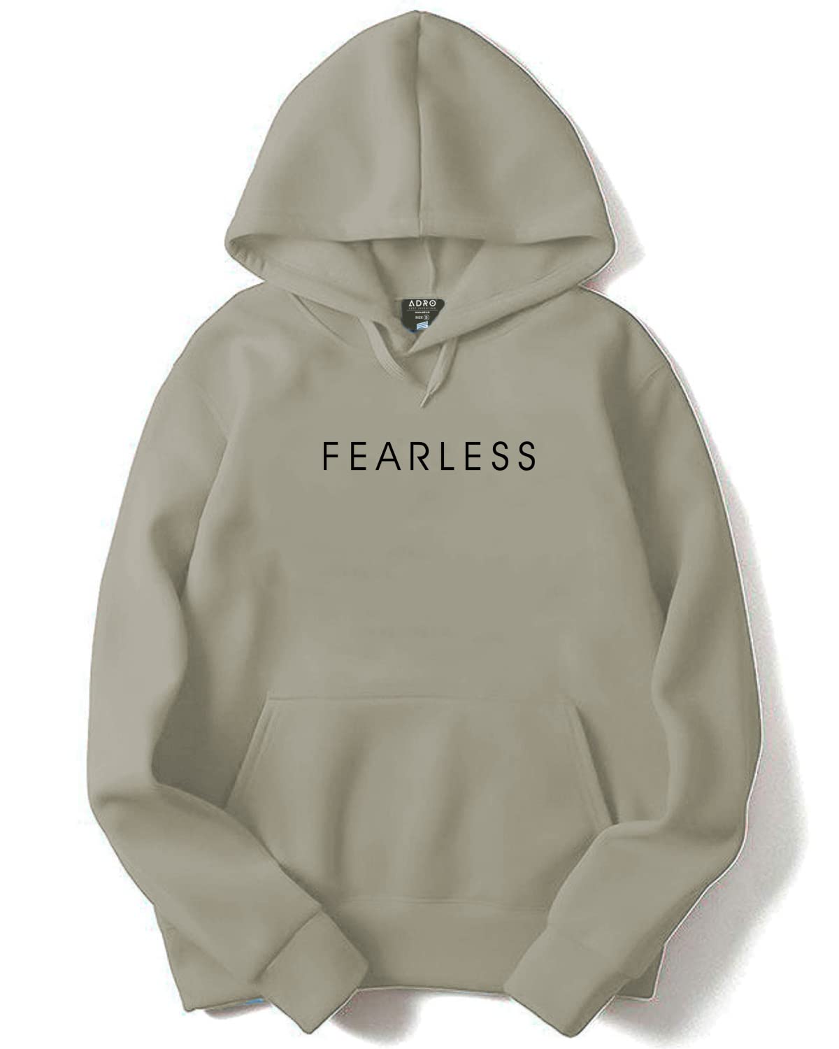 ADRO Fearless Printed Hoodie/Sweatshirt for Men (H22-M-FRL)