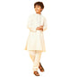 Bon Organik White Silk Kurta With Pajama Set For Boy
