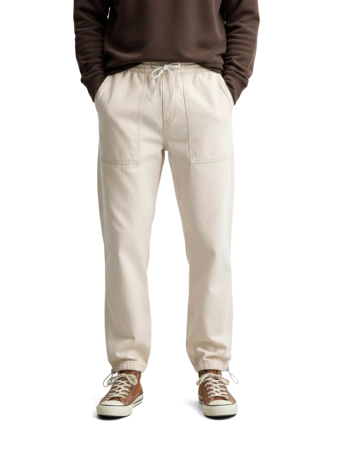 The Indian Garage Co Mens Relaxed Fit Mid-Rise Sweater