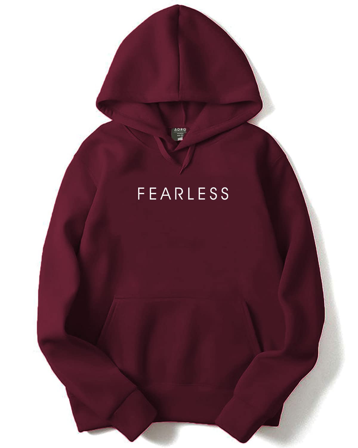 ADRO Fearless Printed Hoodie/Sweatshirt for Men (H22-M-FRL)