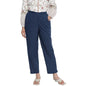 Fabindia Women Cambric Tapered Pant Cotton_S Blue