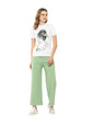 Aarika Womens Casual Green Colour Solid Nylon Pant-(S-XL)-(PANT-W-AD-KV-11-GREEN-L)