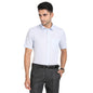 Turtle Men Cotton Linen Slim Fit Light Blue Printed Formal Shirt