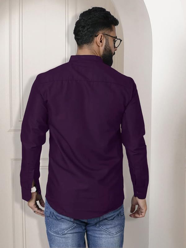 Tee Projekt Mens Long Sleeve Button Down Shirt for Men Collared Casual Formal Soild Shirt