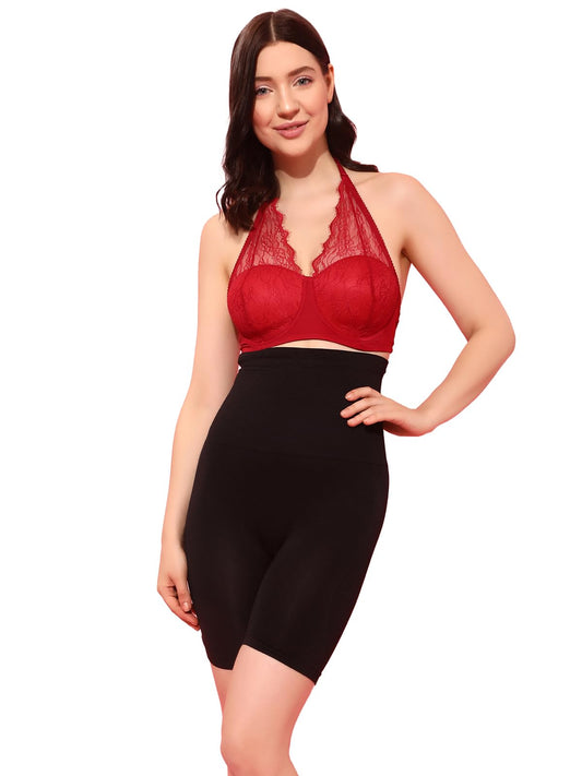 Clovia WomenS 4-In-1 Shaper - Tummy, Back, Thighs, Hips (Sw0007J13_Black_Large)