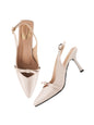 Shoetopia Smart Casual Glossy Upper Detailed Beige Pumps For Women & Girls /Eu39