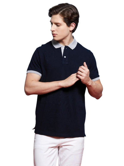 Greciilooks T-Shirts For Men| Solid Plain T-Shirts| Polo-Collar Neck T Shirt| Half Sleeves Casual T-Shirt For Men| Regular Wear