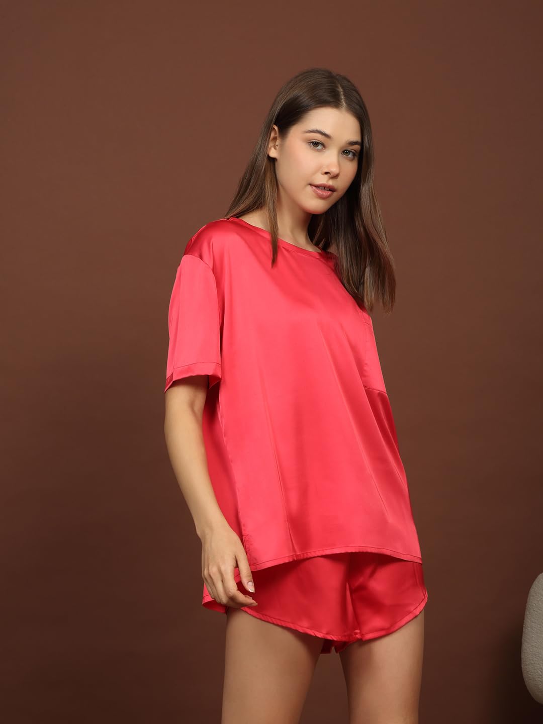 Sweet Dreams Women Solid Shorts Set