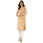Fabindia WomenS Cotton Printed Regular Kurta (1037296Yellow_Yellow