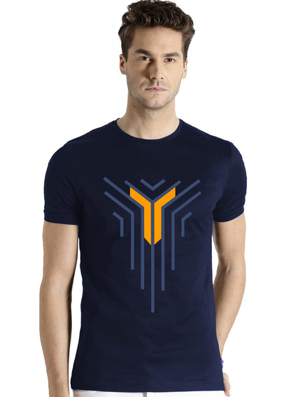 ADRO Graphic Printed Design Mens Cotton T-Shirts (R21-M-LNL)