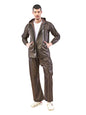 Lux Venus Plain Tapping Rain Suit For Men Coffee
