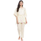 Fabindia Printed Yellow Cotton Round Neck Clothing Set (L) - 20021864