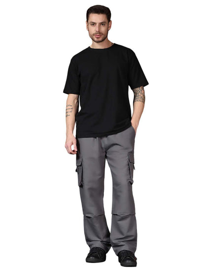 Kotty MenS Cargo Pants | Cotton Cargo Pants For Men | Comfortable & Stylish Cargos(Grey,30)