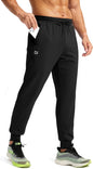 CB-COLEBROOK Mens Fleece Joggers with Zipper Pockets Solid TreckPants Water Resistant Athletic Workout Gym Sweatpants for Men (