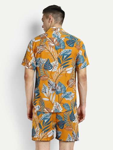 Greciilooks Unisex Printed Night Suit Set| Regular Fit For Casual Wear| Comfort Fit For Everyday Wear| Rayon Short Night Dress|