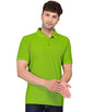 Baghadbillo MenS Regular Fit Solid Polo Half Sleeve T-Shirt Parrot Green