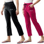 Pinkmint Cotton Style Pyjamas for Women Combo l Stylish Side 2 Pockets l Gym Wear l Comfortable Track Pant