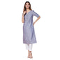 Fabindia WomenS Cotton Solid Slim Kurta (1037332Blue_Blue