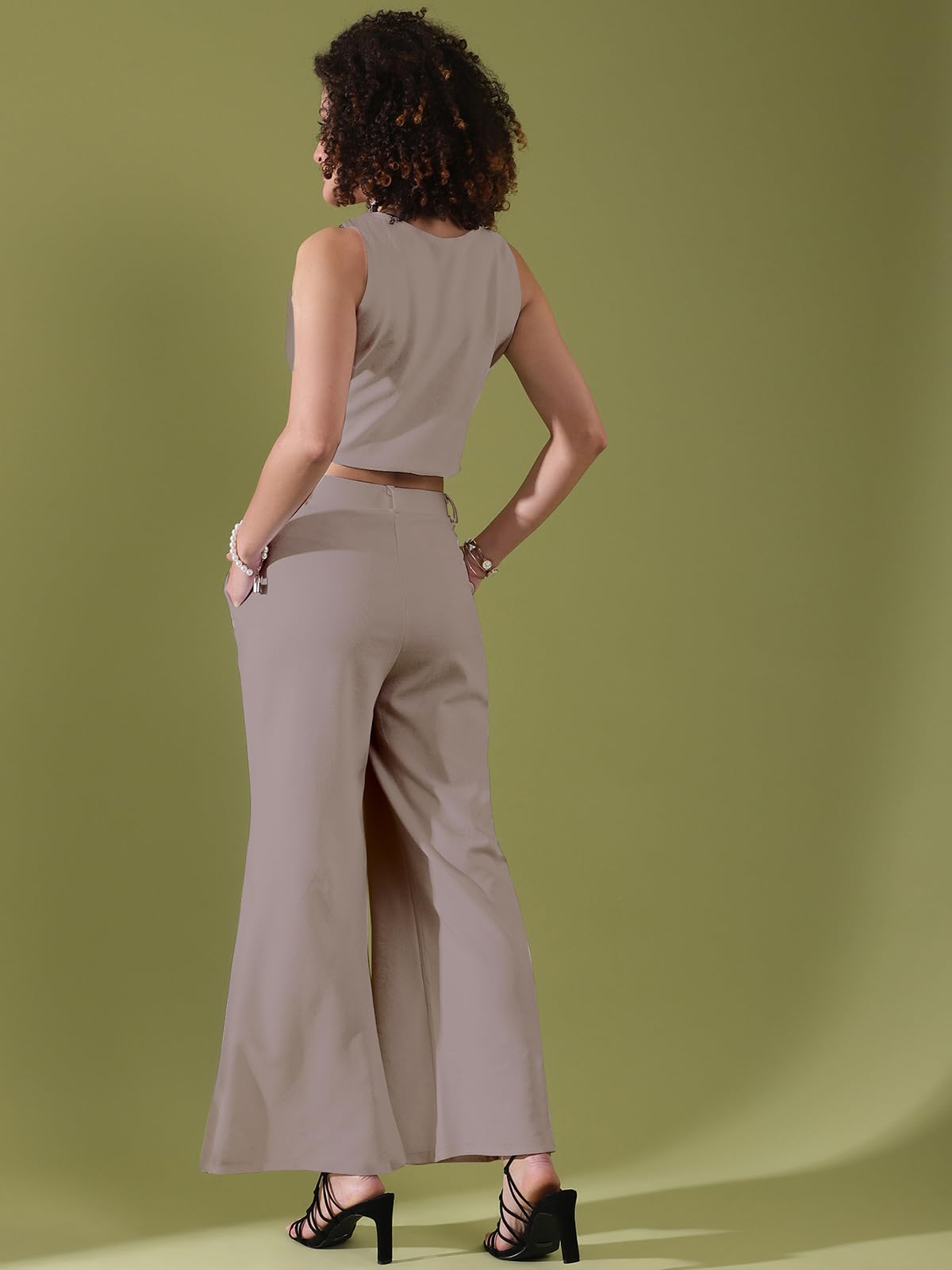 Selvia WomenS Co-Ords Set|Lycra Top And Trouser Set|Casual Co-Ords Set For Women|Two Piece Co-Ord Set|Top & Pant Set(640Ctk1128