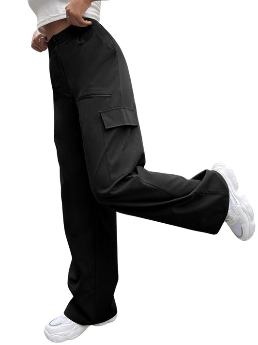 Greciilooks Women Cargo Pant | Women Trousers | WomenS High-Waisted Pant
