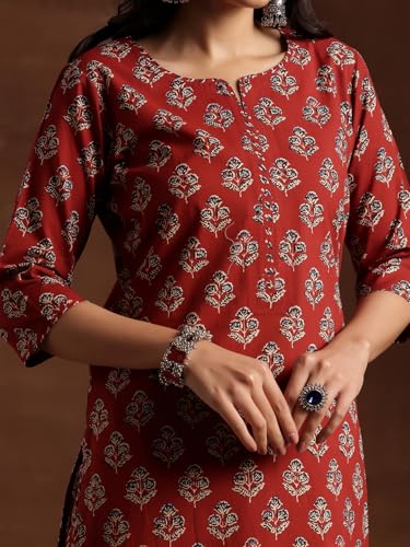 Libas WomenS Cotton Blend Kurta Set (36609H