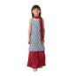 Fabindia Kids Cotton Printed Lehenga Set Blue_2-3Y