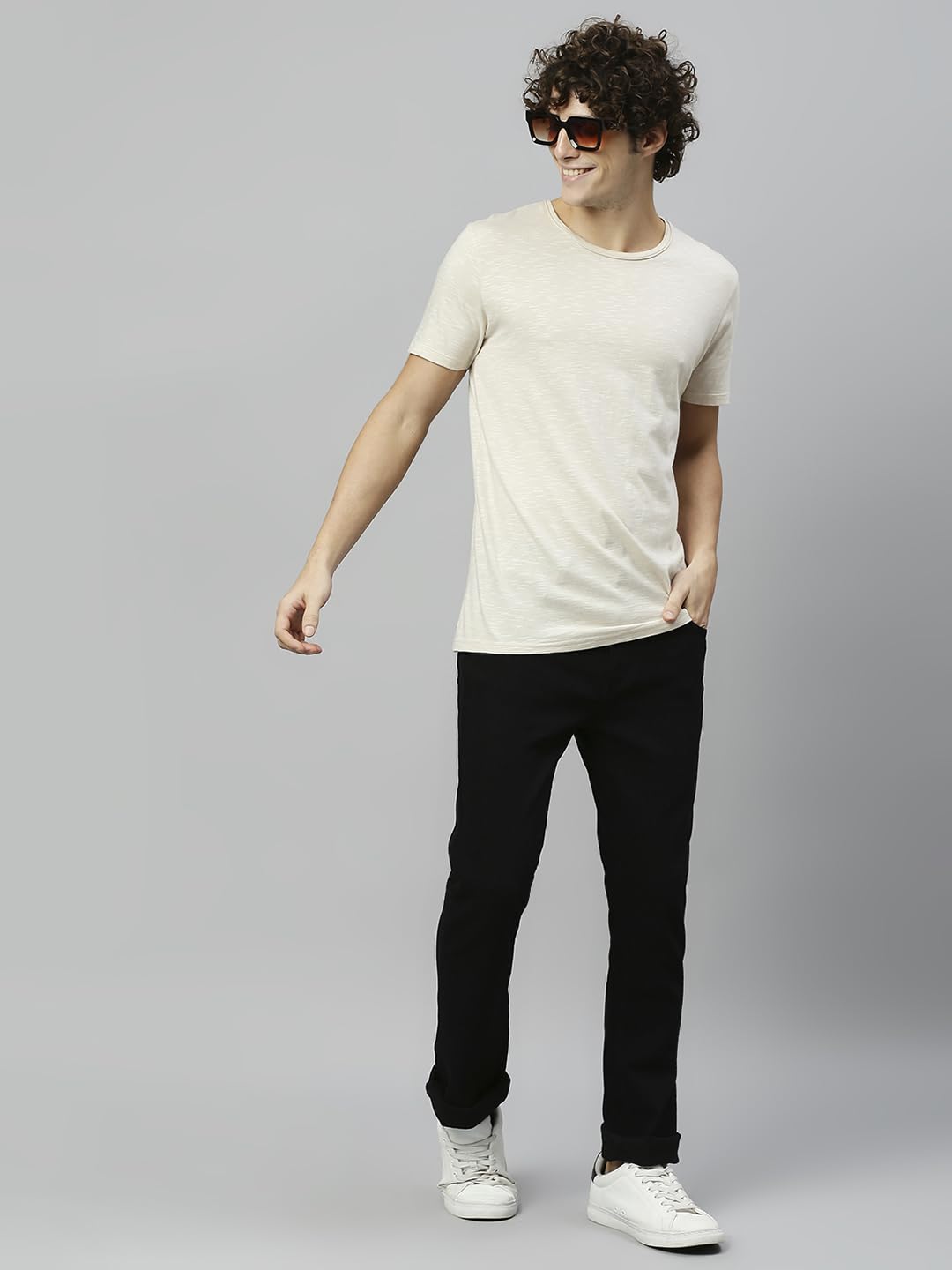 High Star Men Black Jean Slim-Fit Stretchable Jeans