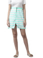 Aarika Cotton Contemporary Skirt Sea Green