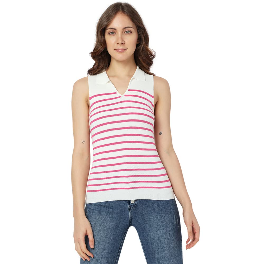 Vero Moda Regular Top (266817701_Shocking Pink_L_)