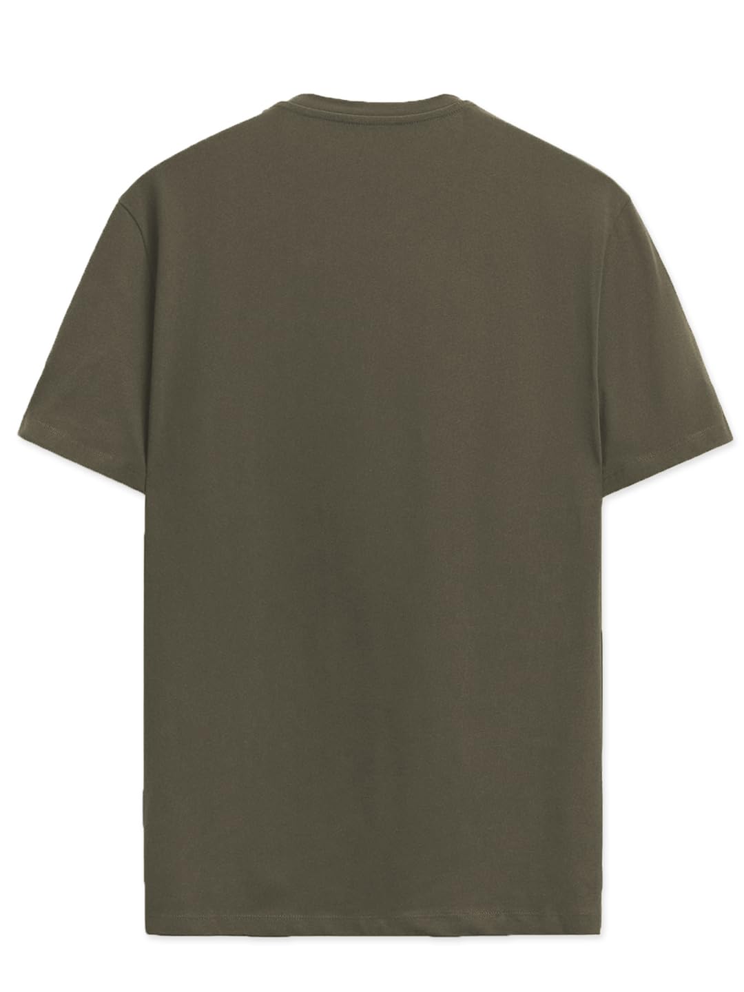 ADRO Sports Design Printed T-Shirt for Men - 100% Cotton, Regular Fit, Soft Breathable Fabric. (RN23-M-SPR-OL_Olive)