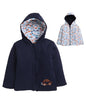 Bumzee Navy & White Baby Boys Full Sleeves Reversible Jacket Age - 6-12 Months (Peb8782C-Nbl.Wht)