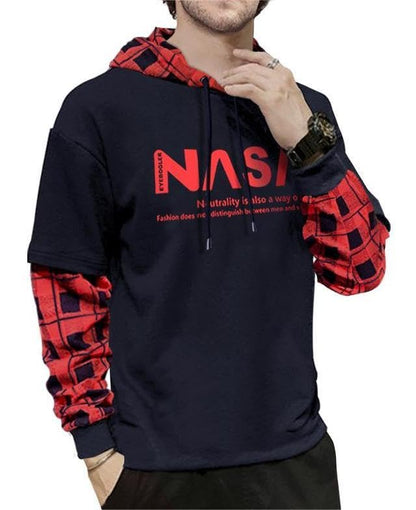 Noble Monk MenS Regular Fit T-Shirt (T593-Nbrd_(Navy Red)