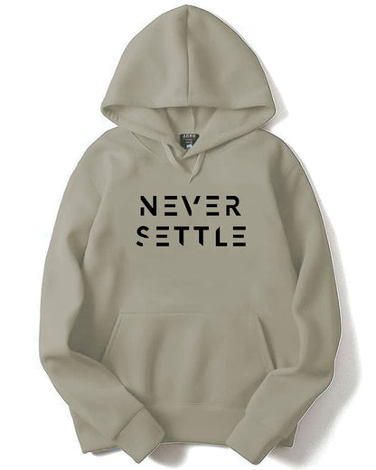 ADRO Men's Cotton Neck Hooded Sweatshirt (H22-M-SET-CH_Beige)