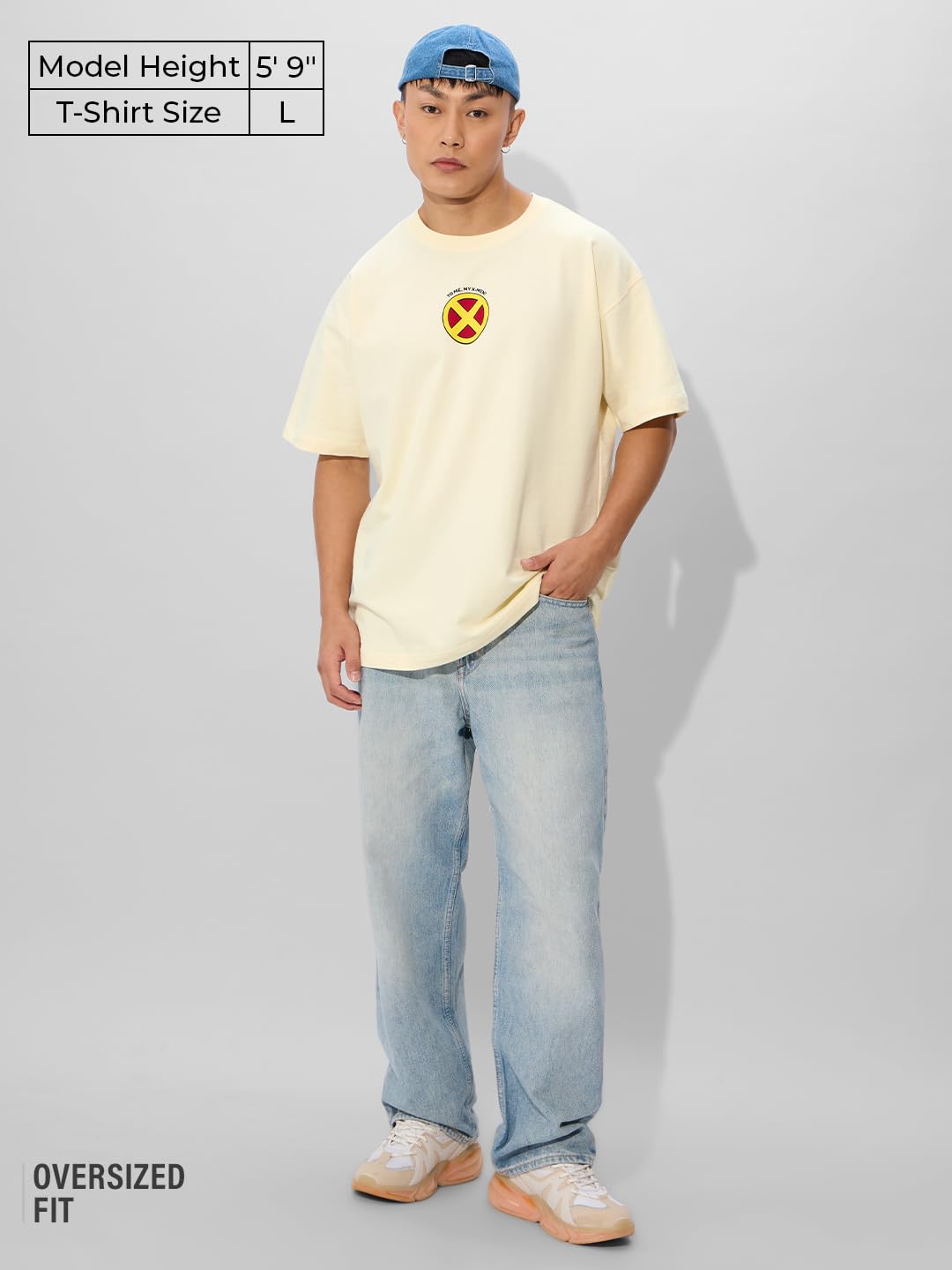 The Souled Store Official X-Men Originals: The Team Oversized T-Shirt for Men Boys Cotton Casual Half Sleeves Baggy Loose Fit Dr