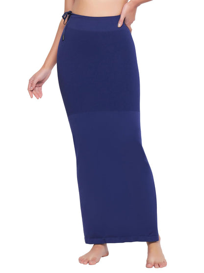 Clovia Women'S Petticoat Style Saree Shapewear With Drawstring/Naada (Sw0048P08_Navy Blue_Xxl)