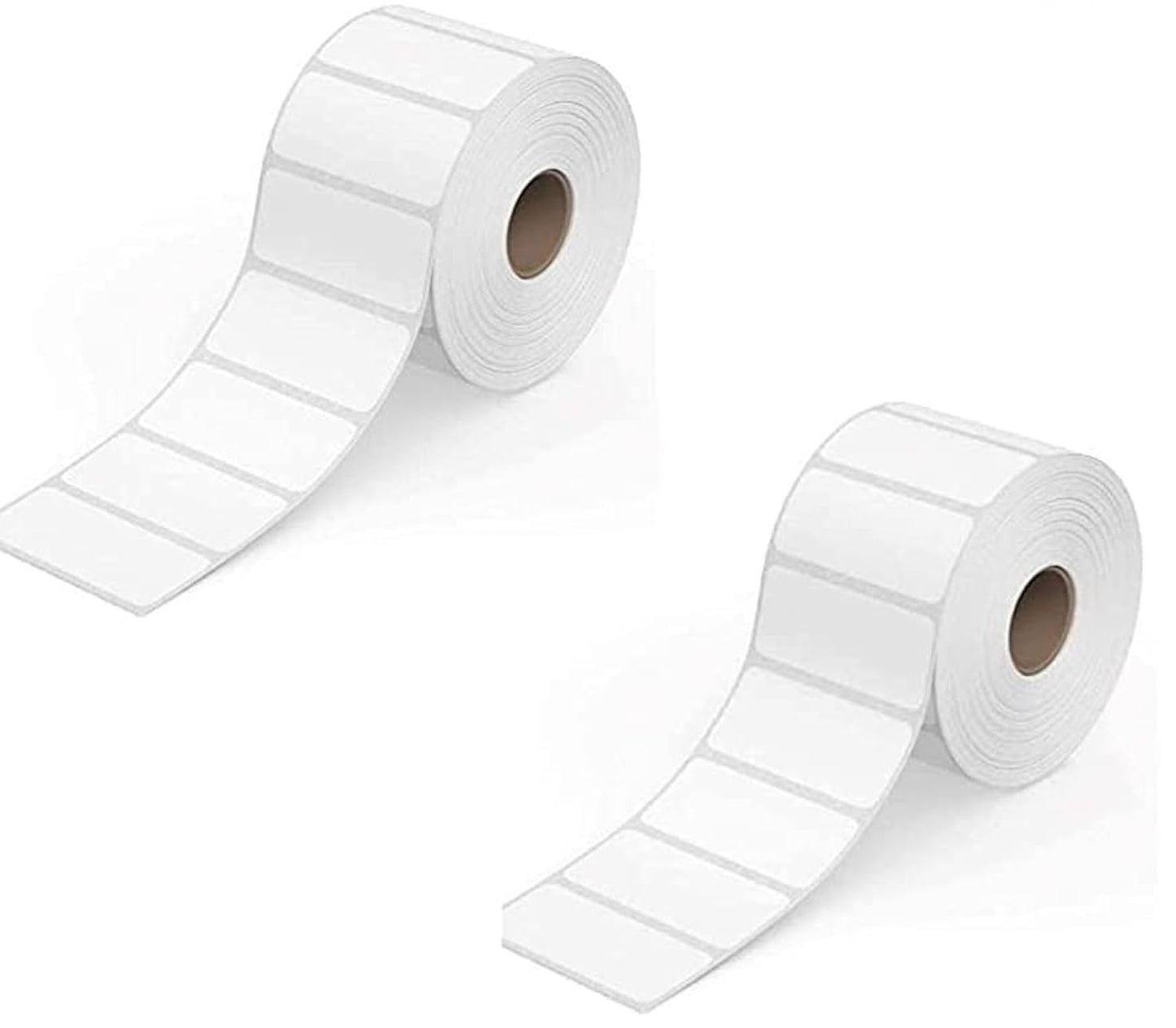 True-Ally 60X40 Direct Thermal Barcode Label Sticker - 2.5 X 1.5 Inches - 60Mm X 40Mm - 500 Labels Per Roll - White Self Adhesiv