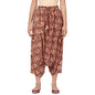 Fabindia Women Kalamkari Harem Pants Cotton_Xl Maroon