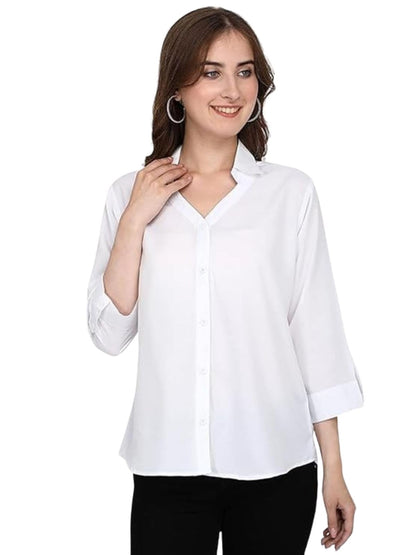 Leriya Fashion Regular Fit Women Top (Lf_W1153_White
