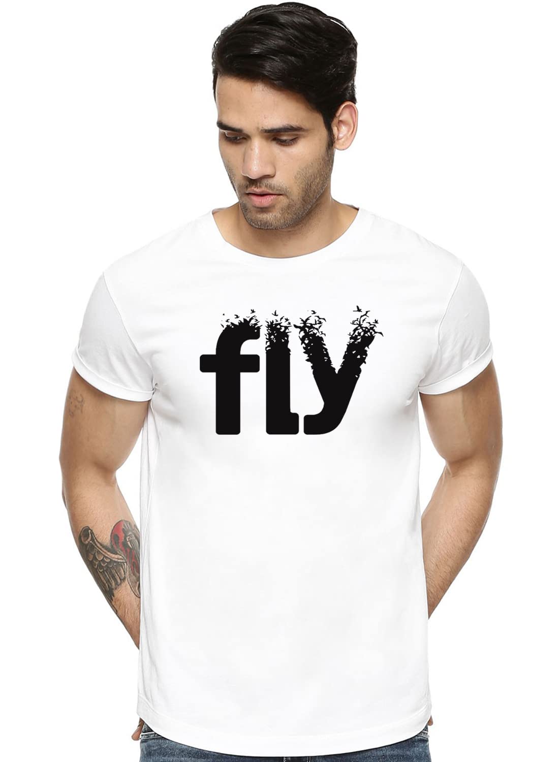 ADRO Fly Mens Cotton Printed T-Shirts (R21-M-FLY)